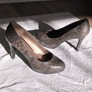 Moda 3” Heels Subtle Faux Snakeskin Pattern 8